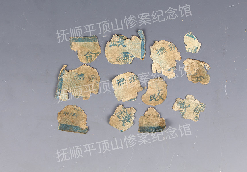 总136-1932年平顶山惨案遇难者的碎纸币.jpg
